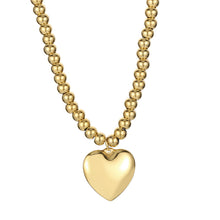 Cargar imagen en el visor de la galería, Beaded Heart Necklace