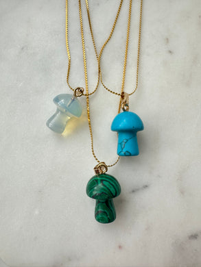 Crystal Mushrooms Necklace