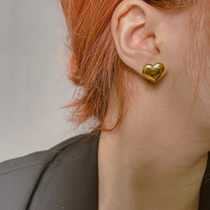 Puffy Heart Earrings