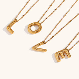 Balloon Initial Necklace