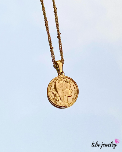 French Coin Necklace